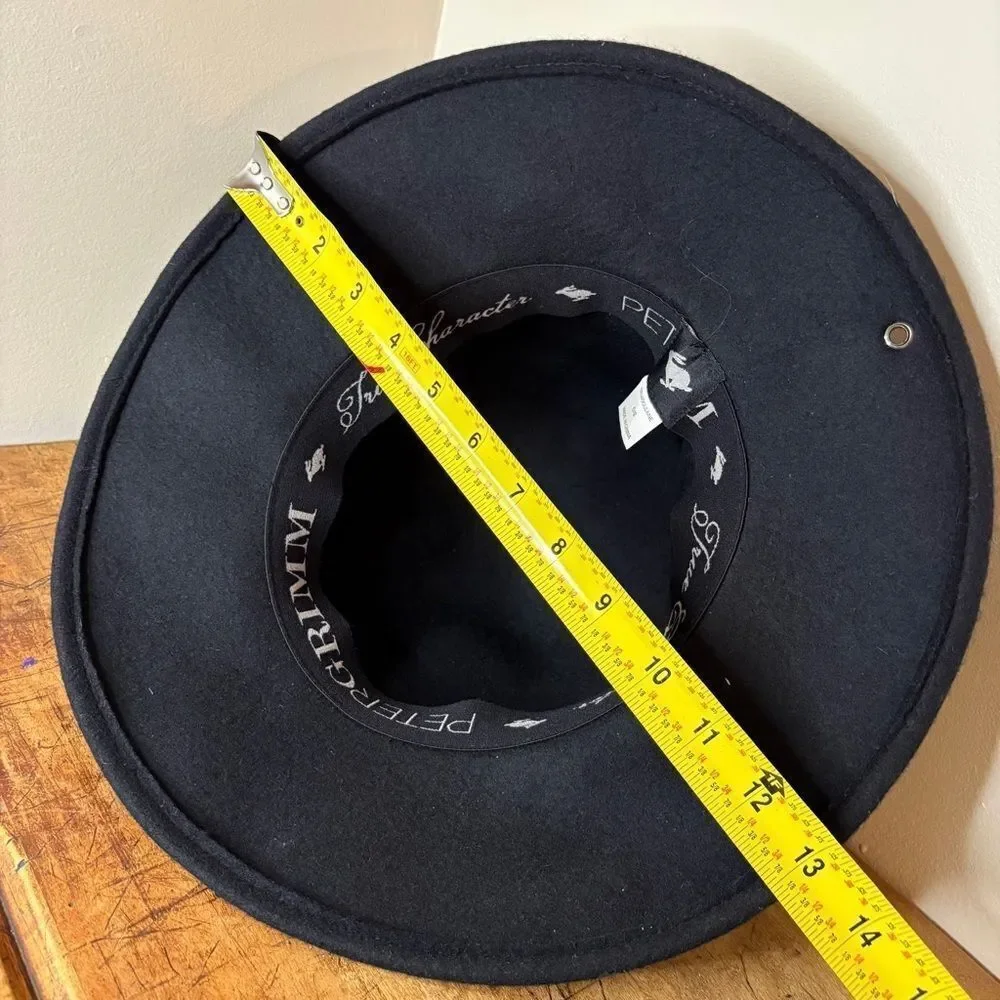 Peter Grimm Black Hat O/S Good Preworn Condition
